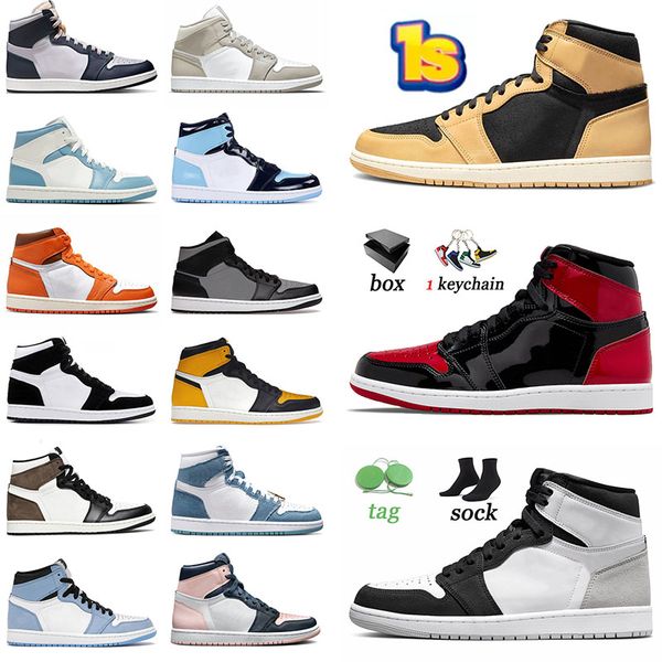 fashion basketball shoes bred patent jumpman 1 1s sneakers 36-46 men women high og heirloom stage haze college grey mid university blue geor
fashion basketball shoes bred patent jumpman 1 1s sneakers 36-46 men women high og heirloom stage haze college grey mid university blue geor