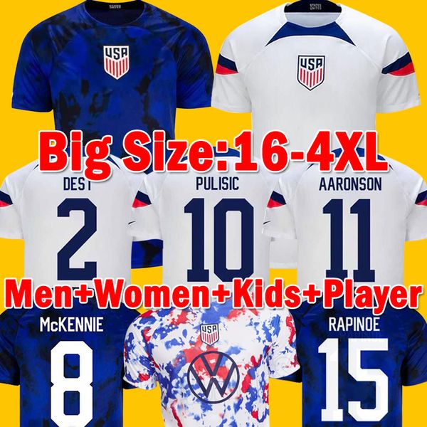 xxxl 4xl pulisic mckennie soccer jerseys 2022 2023 morgan united world cup states usas uniforms rapinoe reyna weah yedlin 22 23 player, Black;yellow
xxxl 4xl pulisic mckennie soccer jerseys 2022 2023 morgan united world cup states usas uniforms rapinoe reyna weah yedlin 22 23 player, Black;yellow
