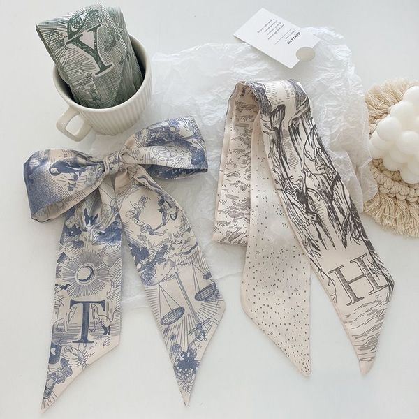 2023new silk scarf spring and autumn luxury small silks scarf women's fashion 20 style printing monogram pattern accompanying hand hair, Blue;gray
2023new silk scarf spring and autumn luxury small silks scarf women's fashion 20 style printing monogram pattern accompanying hand hair, Blue;gray