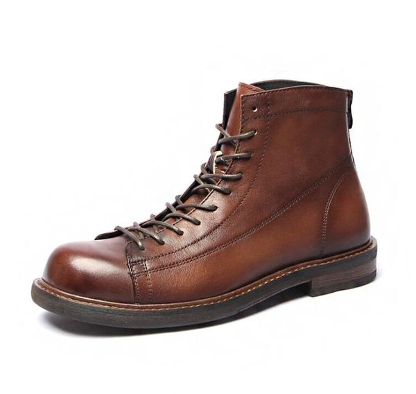 genuine leather martin boots gentlemen fashion high cargo booties western shoes genuine leather short boot, Black
genuine leather martin boots gentlemen fashion high cargo booties western shoes genuine leather short boot, Black