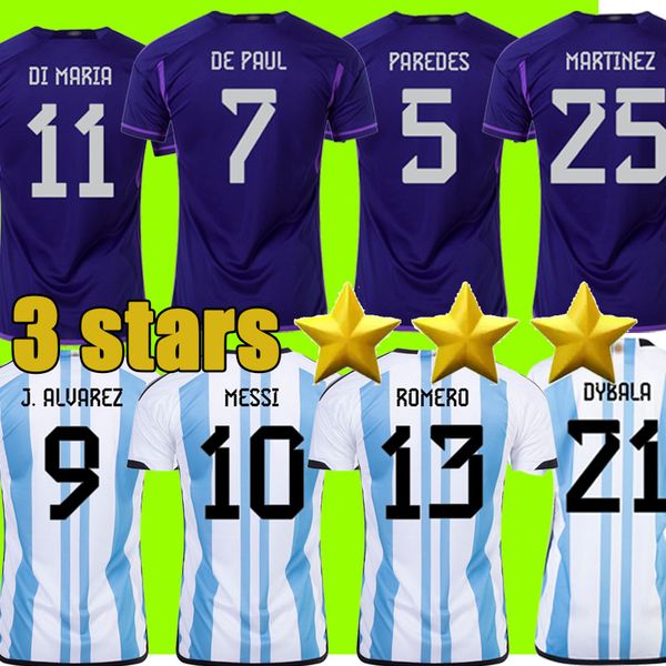 3 stars argentina soccer jersey fans player version 2022 dybala martinez maradona de paul football shirt 22 23 men women kids sets uniform s, Black;yellow
3 stars argentina soccer jersey fans player version 2022 dybala martinez maradona de paul football shirt 22 23 men women kids sets uniform s, Black;yellow