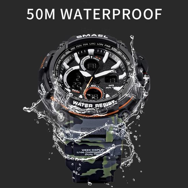 cwp smael sport waterproof led digital watch male clock relogio masculino erkek kol saati 1708b men watches3046, Slivery;brown
cwp smael sport waterproof led digital watch male clock relogio masculino erkek kol saati 1708b men watches3046, Slivery;brown