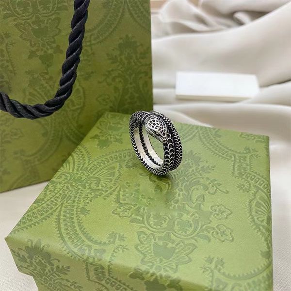 designer 925 silver ring for men and women g classic spirit snake lovers vintage do old mouth overbearing ring valentine's day gift
designer 925 silver ring for men and women g classic spirit snake lovers vintage do old mouth overbearing ring valentine's day gift
