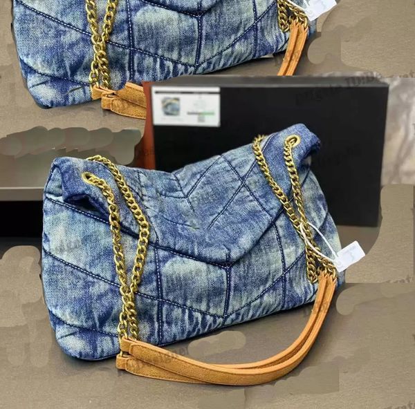 designers women washed denim bag lou puffer fashion classic jeans shoulder messenger shopping bags luxury designer handbag purse chain c
designers women washed denim bag lou puffer fashion classic jeans shoulder messenger shopping bags luxury designer handbag purse chain c