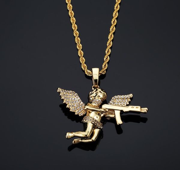 jewelry zircon goldsilver cute angel baby with gun pendant necklace stainless rope chain for men women9353688, Silver
jewelry zircon goldsilver cute angel baby with gun pendant necklace stainless rope chain for men women9353688, Silver