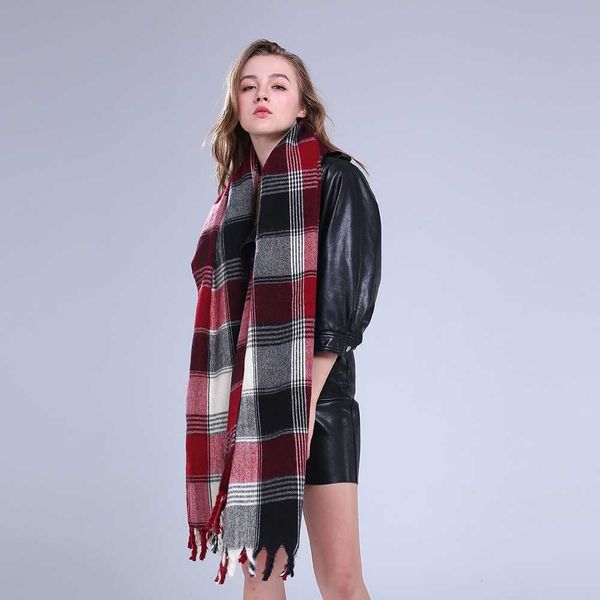 time-limited fashion designers xiban tooth 17za scarf women plaid short-beard striped thick warm long scarfs dual-purpose shawl, Blue;gray
time-limited fashion designers xiban tooth 17za scarf women plaid short-beard striped thick warm long scarfs dual-purpose shawl, Blue;gray