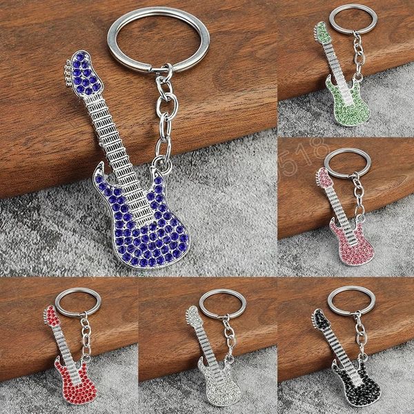 mini metal classic guitar keychain rhinestone guitar key ring musical instruments pendant for man women gift jewelry, Silver
mini metal classic guitar keychain rhinestone guitar key ring musical instruments pendant for man women gift jewelry, Silver