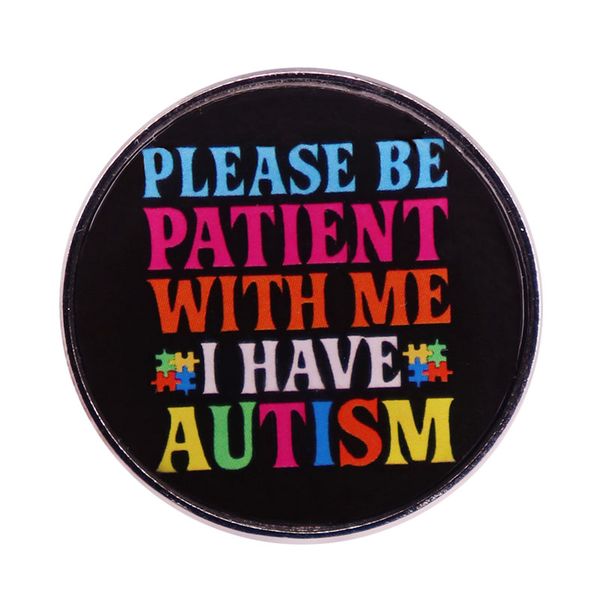 please be patient with me i have autism brooch badge pin button backpack decoration, Blue
please be patient with me i have autism brooch badge pin button backpack decoration, Blue