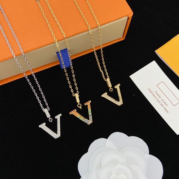 luxury necklace 18k gold plated crystal rhinestone stainless steel necklaces letter pendant fashion womens wedding jewelry accessories no bo, Silver
luxury necklace 18k gold plated crystal rhinestone stainless steel necklaces letter pendant fashion womens wedding jewelry accessories no bo, Silver