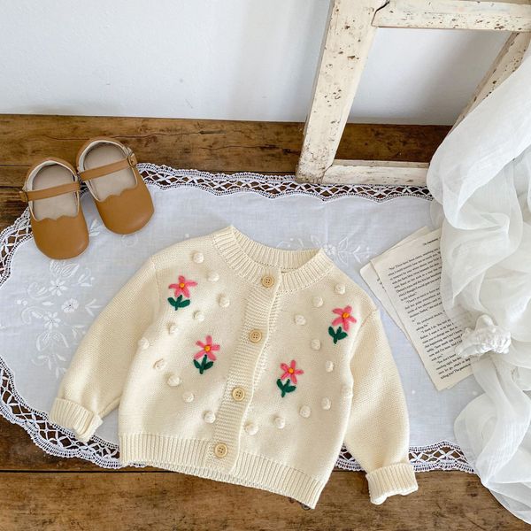 ins cute spring fall girl clothing cardigan kids long sleeve flower and ball design beige sweaters baby clothes 100% cotton, Blue
ins cute spring fall girl clothing cardigan kids long sleeve flower and ball design beige sweaters baby clothes 100% cotton, Blue