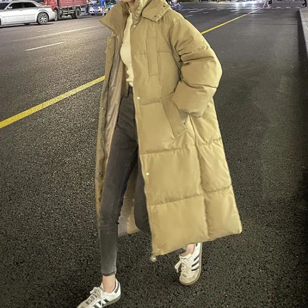 winter coat saver long puffer jacket thickened down cotton women's loose long knee length 2022 new hooded ins fashion, Tan;black
winter coat saver long puffer jacket thickened down cotton women's loose long knee length 2022 new hooded ins fashion, Tan;black