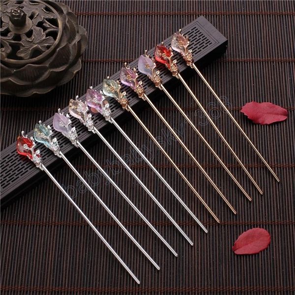 vintage chinese style hanfu hair stick women metal glaze hair fork hairpin woman jewelry hair clip accessories, Slivery;white
vintage chinese style hanfu hair stick women metal glaze hair fork hairpin woman jewelry hair clip accessories, Slivery;white