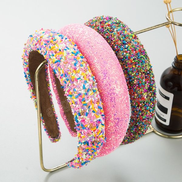 women girls colorful beads sponge padded hairband wide-brimmed headband hair hoop femme hair accessories, Slivery;white
women girls colorful beads sponge padded hairband wide-brimmed headband hair hoop femme hair accessories, Slivery;white