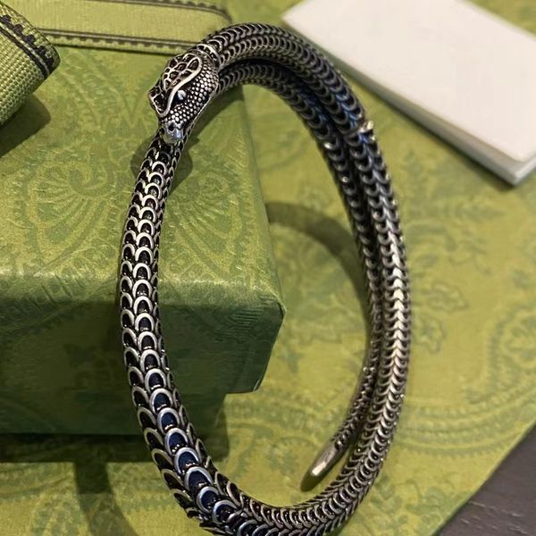 designer 925 sterling silver bracelet jade bangle for men and women fashion snake scale engraved couple bracelet retro style luxury christma, Black
designer 925 sterling silver bracelet jade bangle for men and women fashion snake scale engraved couple bracelet retro style luxury christma, Black