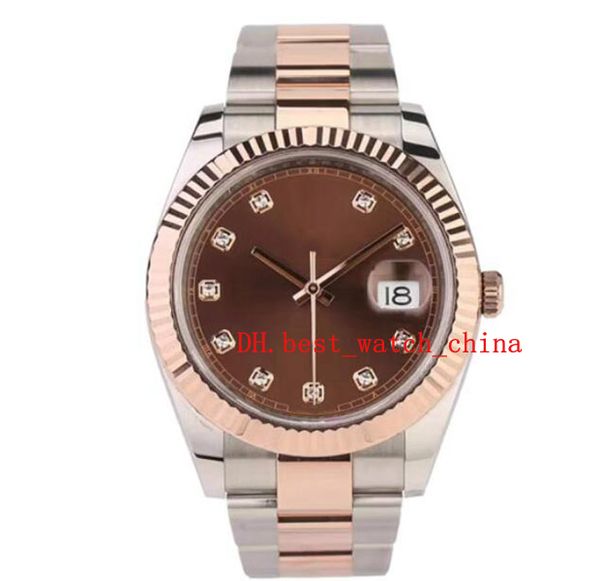 126331 41mm diameter rose gold men's watch automatic machine 126331 chocolate color diamond asia 2813 sport sapphire glass 2022, Slivery;brown
126331 41mm diameter rose gold men's watch automatic machine 126331 chocolate color diamond asia 2813 sport sapphire glass 2022, Slivery;brown