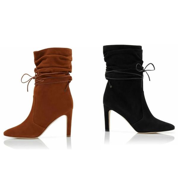famous brand woman cavashipla ankle boots black suede slouchy bootie genuine leather suede play mid calf block heel stretch latest fashion b
famous brand woman cavashipla ankle boots black suede slouchy bootie genuine leather suede play mid calf block heel stretch latest fashion b