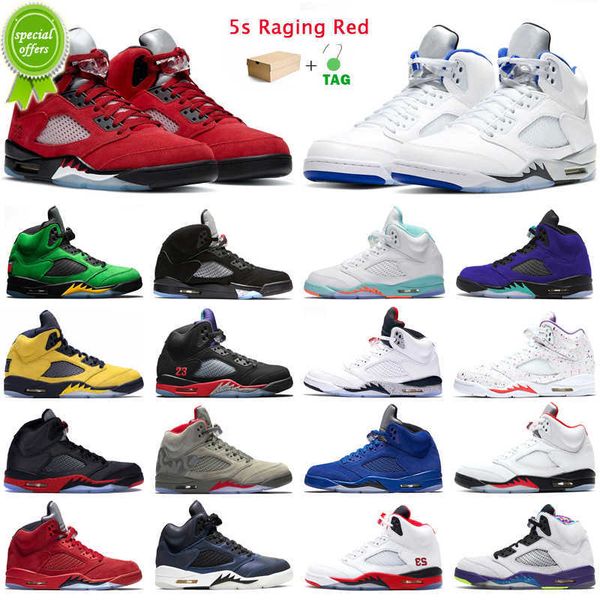 5s raging red mens basketball shoes jumpman 5 hyper royal og black metallic blue suede white cement camo men trainers outdoor sports
5s raging red mens basketball shoes jumpman 5 hyper royal og black metallic blue suede white cement camo men trainers outdoor sports