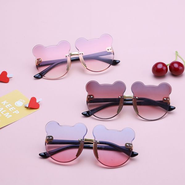 girls boys cute bear animal cartoon rimless sunglasses children retro round sunglasses outdoor uv400 baby shade glasses eyewear, Blue
girls boys cute bear animal cartoon rimless sunglasses children retro round sunglasses outdoor uv400 baby shade glasses eyewear, Blue