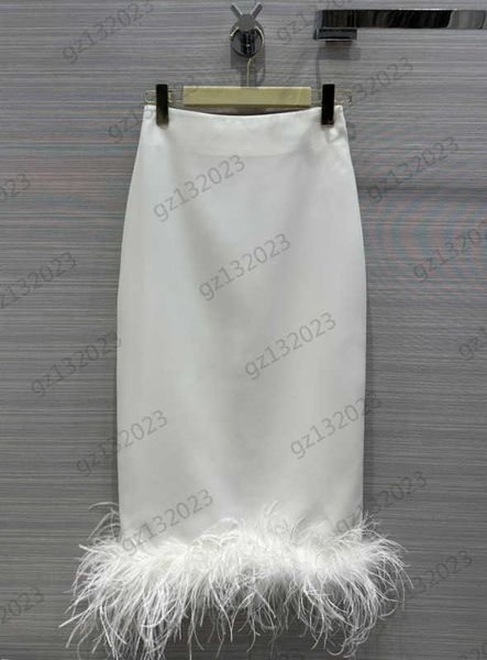 womens skirt fashion pure handmade ostrich fur medium length style high waist half skirts hemline feather trim back slit designer brand wome, Black
womens skirt fashion pure handmade ostrich fur medium length style high waist half skirts hemline feather trim back slit designer brand wome, Black