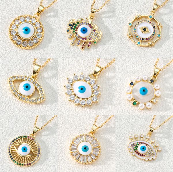 s3380 fashion jewelry mixed style enamel evil eye necklaces for women colorful zircon blue eyes necklace, Silver
s3380 fashion jewelry mixed style enamel evil eye necklaces for women colorful zircon blue eyes necklace, Silver