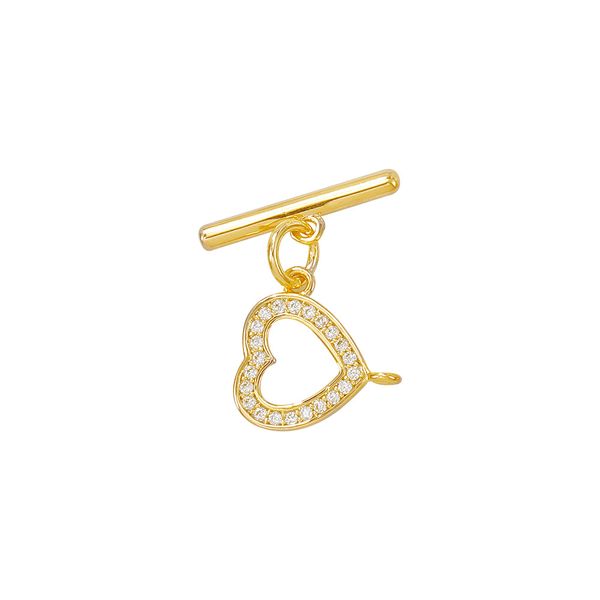 gold plated zircon paved heart toggle clasps diamond necklace bracelet toggle clasps diy jewelry making supplies
gold plated zircon paved heart toggle clasps diamond necklace bracelet toggle clasps diy jewelry making supplies