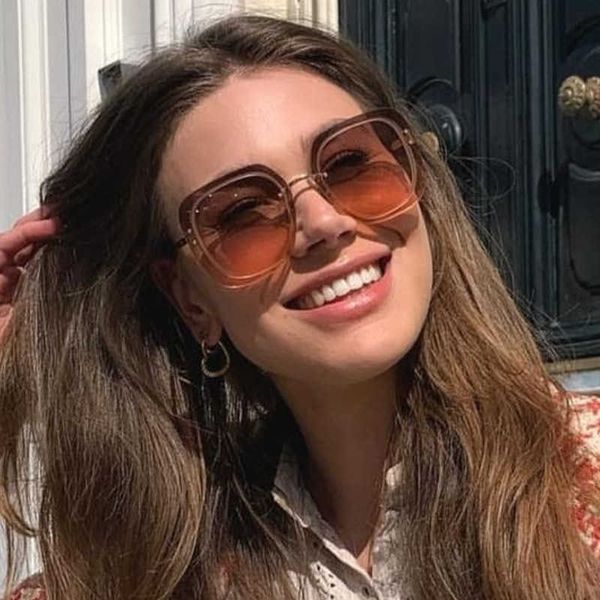 fashion big square sunglasses for women men oversized vintage driving sun glasses brand design gradient rimless shades uv400 1219, White;black
fashion big square sunglasses for women men oversized vintage driving sun glasses brand design gradient rimless shades uv400 1219, White;black