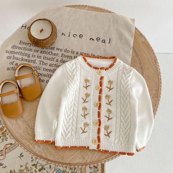ins cute winter girl clothing cardigan kids regular sleeve flower embroidery design beige sweaters baby clothes 100% cotton, Blue
ins cute winter girl clothing cardigan kids regular sleeve flower embroidery design beige sweaters baby clothes 100% cotton, Blue