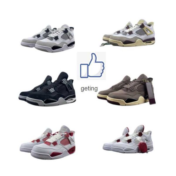 4 basketball shoes for men women 4s beige brown black cat violet ore white red first year metal buckle gray
4 basketball shoes for men women 4s beige brown black cat violet ore white red first year metal buckle gray