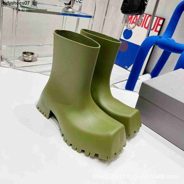 designer high version b square head rain boots 2022 new style short tube thick soled high martin boots rubber waterproof rain boots for wome, Black
designer high version b square head rain boots 2022 new style short tube thick soled high martin boots rubber waterproof rain boots for wome, Black