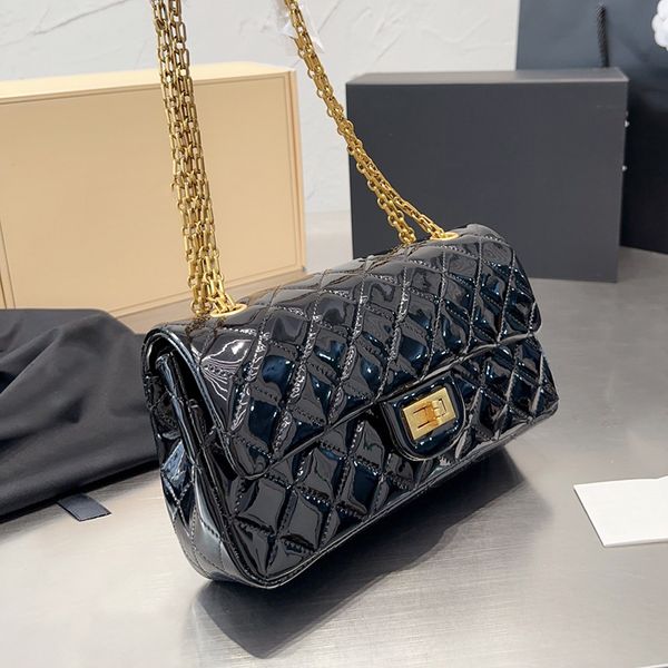 2.55 patent leather vinatge black bags classic double flap quilted antique gold metal hardware chain crossbody shoulder handbags multi poche
2.55 patent leather vinatge black bags classic double flap quilted antique gold metal hardware chain crossbody shoulder handbags multi poche