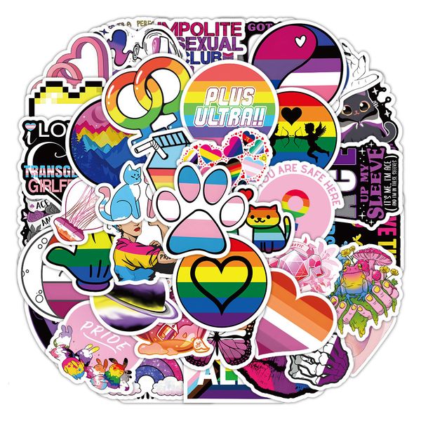 50pcs lgbt stickers rainbow skate accessories waterproof vinyl sticker for skateboard lapluggage bicycle motorcycle phone car decals party d
50pcs lgbt stickers rainbow skate accessories waterproof vinyl sticker for skateboard lapluggage bicycle motorcycle phone car decals party d