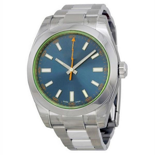 blue black luxury watch men milgaus 40mm automatic self-wind no battery model 116400gv watches stainless steel 18k oyster aaa218q, Slivery;brown
blue black luxury watch men milgaus 40mm automatic self-wind no battery model 116400gv watches stainless steel 18k oyster aaa218q, Slivery;brown