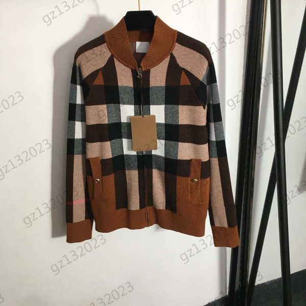 womens jackets contrast color check stand collar knit cardigan jackets zipper open pockets long sleeves coats classic joker spring autumn wo, Black;brown
womens jackets contrast color check stand collar knit cardigan jackets zipper open pockets long sleeves coats classic joker spring autumn wo, Black;brown