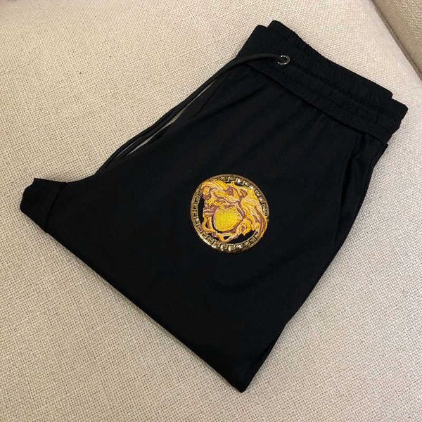 designer trousers fashion gold embroidery mens pants elastic drawstring outdoor casual sweatpants 11, Black
designer trousers fashion gold embroidery mens pants elastic drawstring outdoor casual sweatpants 11, Black