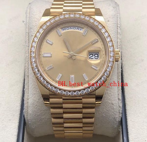 series 18k gold diamond automatic mechanical face watch men's watche's 228348 asia 2813 movement christmas gift, Slivery;brown
series 18k gold diamond automatic mechanical face watch men's watche's 228348 asia 2813 movement christmas gift, Slivery;brown
