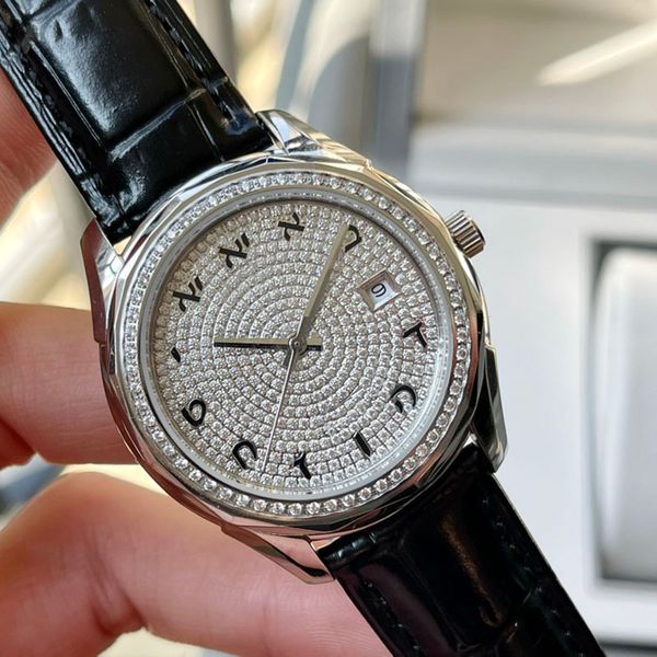 watch mens watch diamonds mechanical watches stainless steel leather strap men wristwatch waterproof design wristwatches for man 40mm, Slivery;brown
watch mens watch diamonds mechanical watches stainless steel leather strap men wristwatch waterproof design wristwatches for man 40mm, Slivery;brown