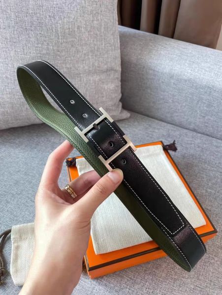luxury men belts designer mens and woman fashion togo leather classic reversible belt black brown h gold and silver buckle 32cm
luxury men belts designer mens and woman fashion togo leather classic reversible belt black brown h gold and silver buckle 32cm