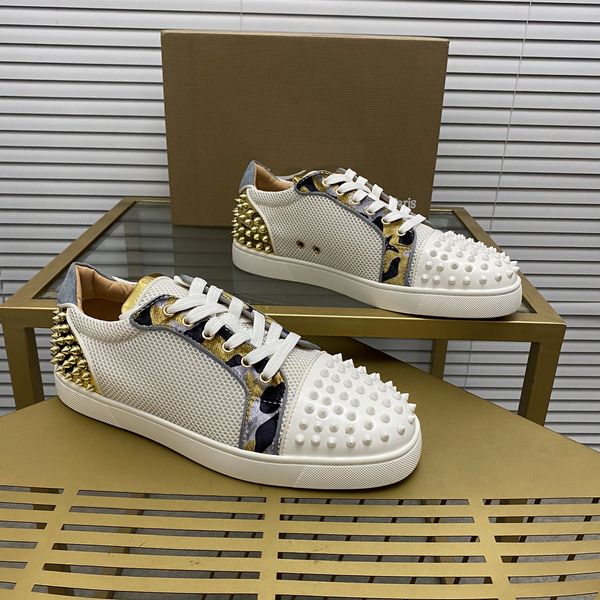 mens stylish studded shoes handcrafted real leather designer rock style pair red soles shoes luxury fashion womens diamond-encrusted casual, Red;white
mens stylish studded shoes handcrafted real leather designer rock style pair red soles shoes luxury fashion womens diamond-encrusted casual, Red;white