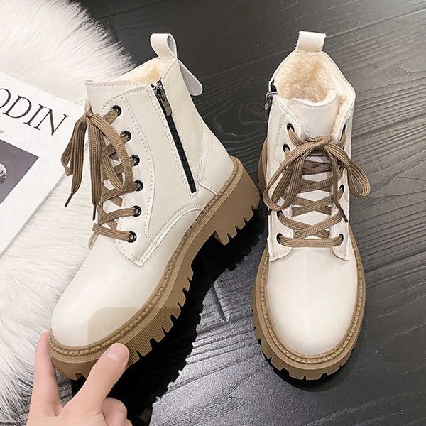 boots rimocy women's plush warm ankle autumn winter pu leather booties woman platform non-slip casual shoes botas de mujer 221213, Black
boots rimocy women's plush warm ankle autumn winter pu leather booties woman platform non-slip casual shoes botas de mujer 221213, Black