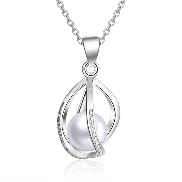 925 stamp silver color chains necklaces for women neck jewelry charm lucky elegant pearl fashion pendant wedding party
925 stamp silver color chains necklaces for women neck jewelry charm lucky elegant pearl fashion pendant wedding party