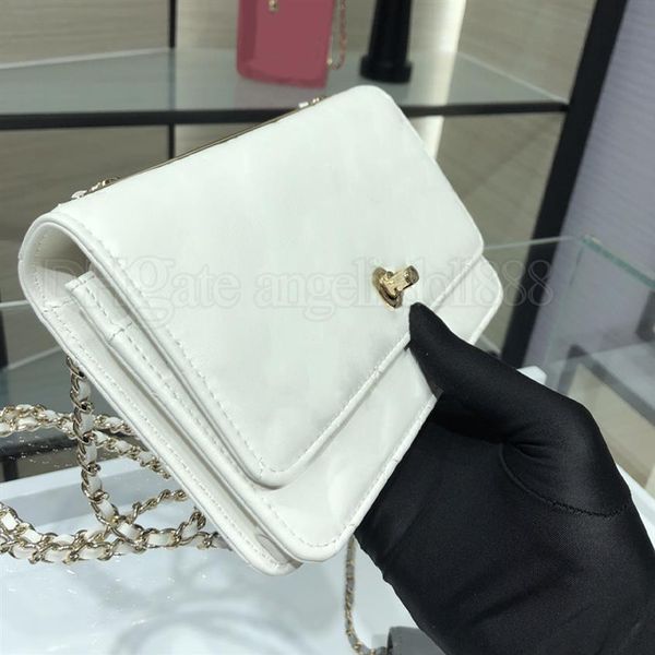 7a quality woc white wallet on chain diamond quilted flap bag genuine leather lambskin designer wallets credit card holder lux2121
7a quality woc white wallet on chain diamond quilted flap bag genuine leather lambskin designer wallets credit card holder lux2121