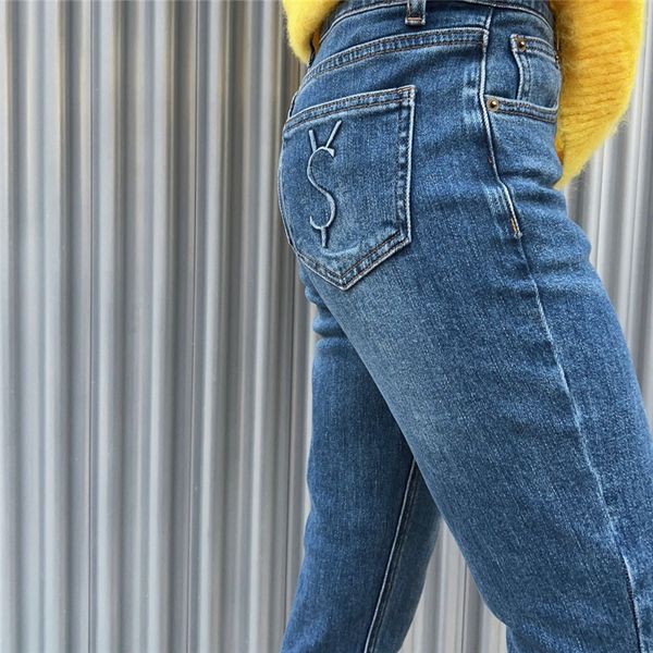 designer letter jeans trousers for women fashion elastic pencil pants high gade ladies long pant, Blue
designer letter jeans trousers for women fashion elastic pencil pants high gade ladies long pant, Blue