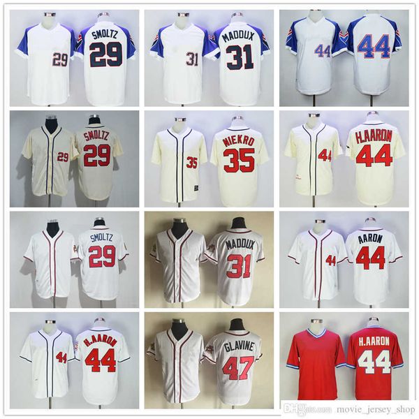 mitchell and ness baseball jersey vintage 44 hank aaron 47 tom glavine 31 greg maddux 35 phil niekro 23 david justice 29 john smoltz jerseys, Blue;black
mitchell and ness baseball jersey vintage 44 hank aaron 47 tom glavine 31 greg maddux 35 phil niekro 23 david justice 29 john smoltz jerseys, Blue;black