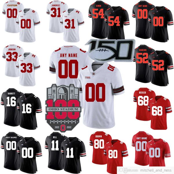 custom ncaa college ohio state buckeyes football jersey 15 devin brown 33 chase brecht 82 david adolph 85 bennett christian jerseys stitched, Black 
custom ncaa college ohio state buckeyes football jersey 15 devin brown 33 chase brecht 82 david adolph 85 bennett christian jerseys stitched, Black