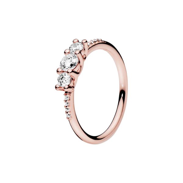 rose gold clear three-stone ring with original box for pandora authentic sterling silver wedding jewelry for women girls cz diamond designer, Slivery;golden
rose gold clear three-stone ring with original box for pandora authentic sterling silver wedding jewelry for women girls cz diamond designer, Slivery;golden
