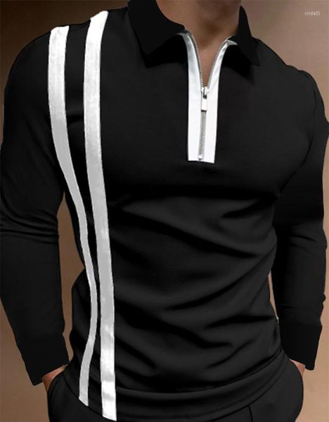 men's polos men's casual autumn long sleeve polo shirts men male zip tee shirt street golf clothing solid color clothes, White;black
men's polos men's casual autumn long sleeve polo shirts men male zip tee shirt street golf clothing solid color clothes, White;black