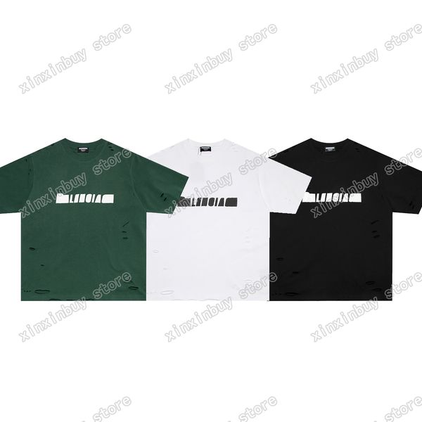 xinxinbuy men designer destroyed tee t shirt france paris hole letters print short sleeve cotton women oversize white black green xs-2xl, Black;brown
xinxinbuy men designer destroyed tee t shirt france paris hole letters print short sleeve cotton women oversize white black green xs-2xl, Black;brown