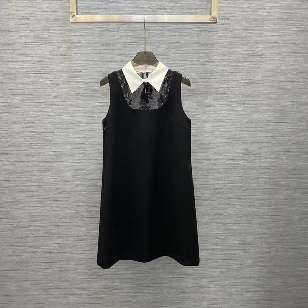 milan runway dress 2023 new spring summer lapel neck sleeveless panelled designer dresses brand same style dress 1219-1, Black
milan runway dress 2023 new spring summer lapel neck sleeveless panelled designer dresses brand same style dress 1219-1, Black