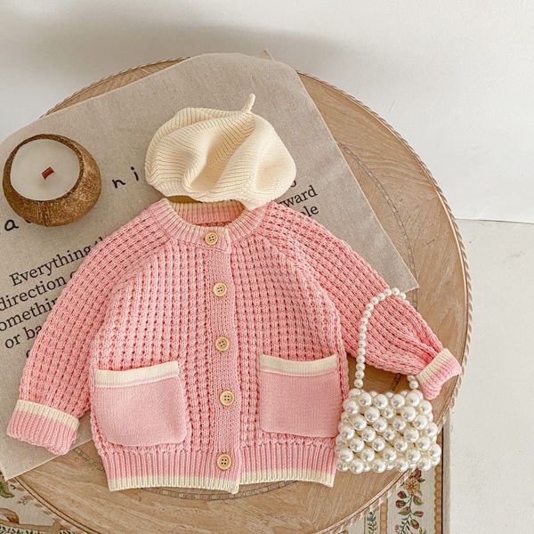 ins cute winter girl clothing cardigan kids regular sleeve hollow out design pockets pink sweaters baby clothes 100% cotton, Blue
ins cute winter girl clothing cardigan kids regular sleeve hollow out design pockets pink sweaters baby clothes 100% cotton, Blue
