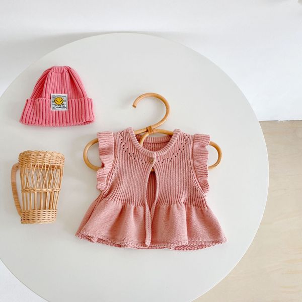 ins cute baby kids clothing sweater vest o-neck knit solid color ruffles sweater 100% cotton for girl, Blue
ins cute baby kids clothing sweater vest o-neck knit solid color ruffles sweater 100% cotton for girl, Blue